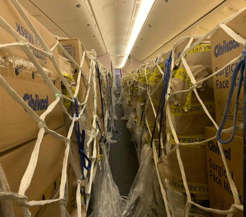 Ministério da Infraestrutura traz ao Brasil 21º voo com carga de máscaras